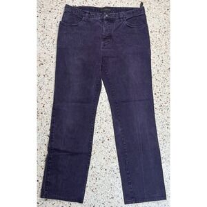 Etro Spa Milano Men's Embroidered Slash Pockets Purple Denim Jeans Size 36
